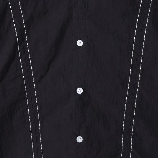 31228SDSA男士秋冬新款痞帅男装韩版简约明线翻领长袖衬衫百搭宽松衬衣 商品图3