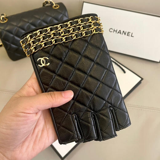 秋冬特惠💰260 香奈儿女士新款高档毛呢短款手套 商品图5