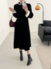 Max Daex®🇭🇰赫本风丝绒收腰连衣裙年会C位必出片 美到发晕新年战袍 经典贵气小黑裙重工镶钻款【法式优雅赫本风丝绒收腰连衣裙】 商品缩略图2