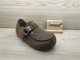 2025豪行春季新款专柜正品真皮勃肯鞋时尚舒适低跟女单鞋25131722