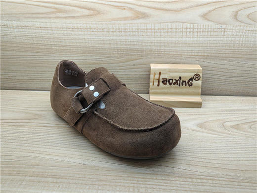 2025豪行春季新款专柜正品真皮勃肯鞋时尚舒适低跟女单鞋25131722 商品图0