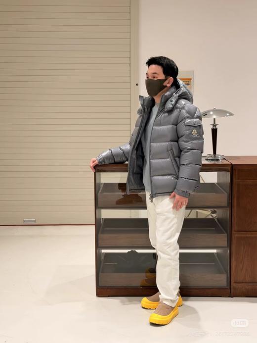 F010708陈奕迅同款防寒保暖银灰色玛雅短款羽绒服 商品图7