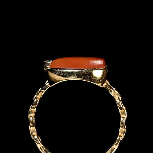 西亚高古红玛瑙“一点红”戒指 商品图4