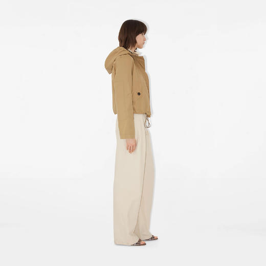 BURBERRY 巴宝莉 女士短款华达呢派克外套 浅黄色 8110901 B8626 商品图3