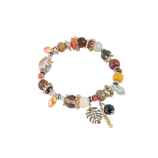 三彩2026新款多宝手工串珠手链手串吊坠小众波西米亚复古松弛度假 商品图4