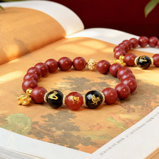 【生肖明合】灵珠三合女款（共12个款） 单圈手串 非遗技艺匠心传承 商品图4