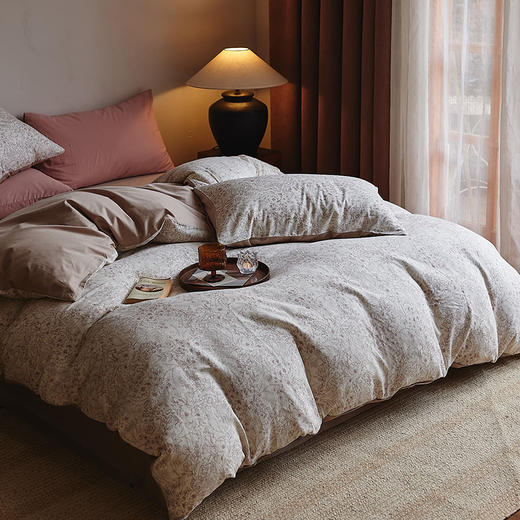 （小眠专属）品牌源头工厂床品四件套专场！实实在在的纯棉，磨毛款 / 母婴A类双层纱款 可选，柔软温暖、四季可用，6种高定花色，又美又舒服！ 商品图9