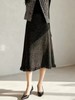F010701小香风肌理金葱暗闪斜裁显瘦小鱼尾流苏半身裙 商品缩略图1