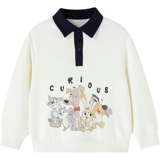 【实体店同款】男童翻领针织卫衣春季新款安奈儿童装XB611064 商品图5