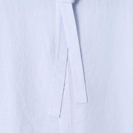 31686SDSA男士秋冬新款痞帅男装韩版简约撞色竖纹休闲衬衫百搭宽松衬衣 商品图3