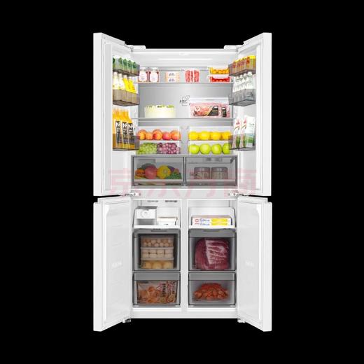 海尔【山茶花】502升十字门彩晶双系统594mm超薄零嵌BCD-502WGHTD1CDWU1 商品图2