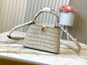 秋冬特惠💰1430 渠道级LV 新品 te级LV N93163/M48865奶白石纹鳄鱼纹