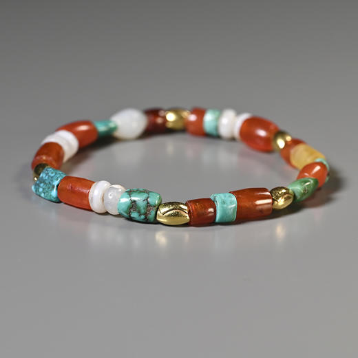 西玛+古滇国金珠玛瑙珠“银河礼炮”多宝手串 商品图4