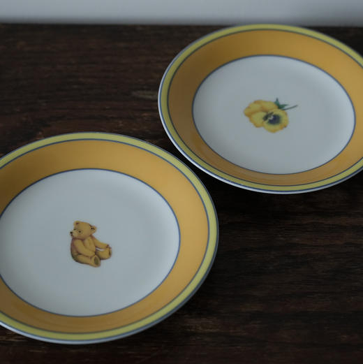 日本Narumi甜品盘 黄色熊/花 商品图2