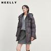 NEELLY纳俪商场同款冬新款百搭通勤中长收腰羽绒服女90白鸭绒外套N25113L01180 商品缩略图0