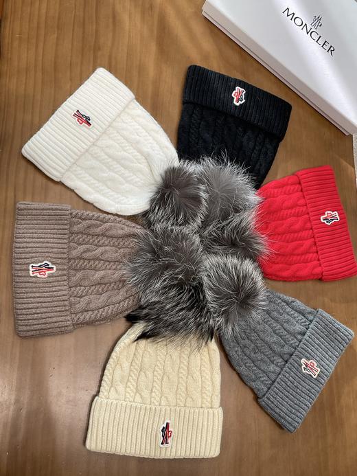 蒙口 狐狸毛毛球针织帽组（COCO） 商品图3