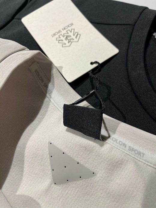 原单正品 KL可隆男款2色抓绒圆领长袖T恤，颜色：黑色 浅灰色
尺码：M L XL 2XL 商品图2