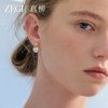 ZEGL人造珍珠耳钉S925银针复古轻奢气质耳环女精致玫瑰高级感耳饰 商品缩略图3