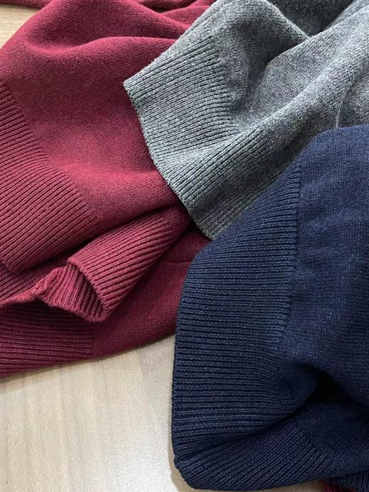 F010711男士羊毛衫2025秋冬季新款纯色圆领针织衫 商品图9