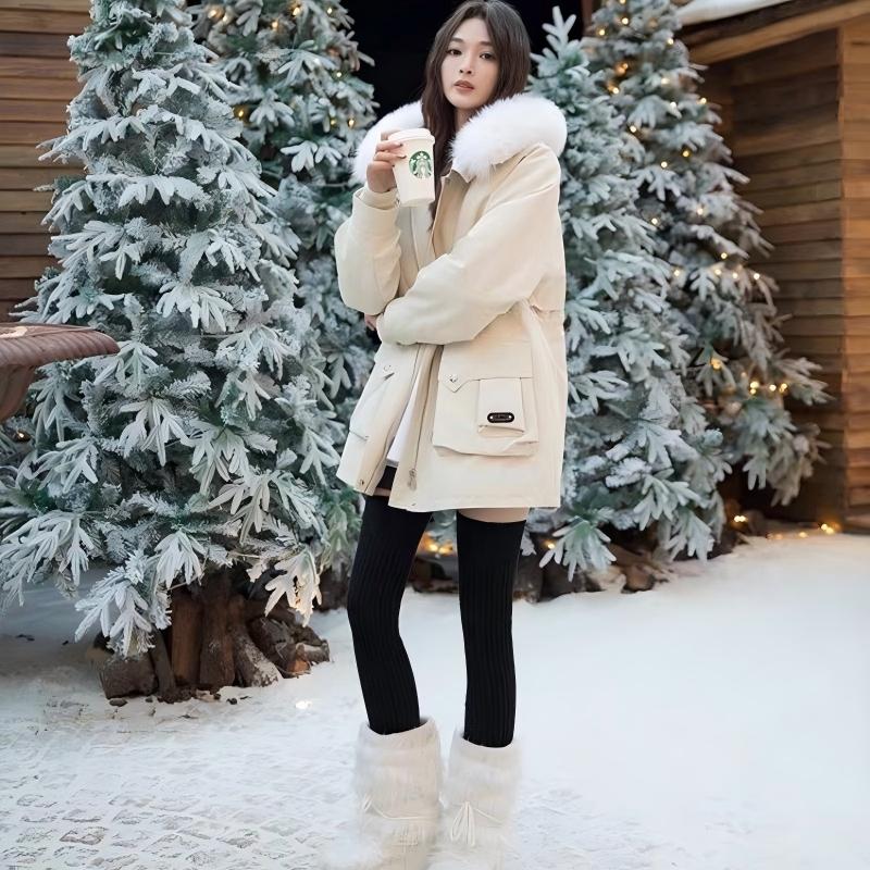 SUSX品牌直发 新款暖冬狐狸毛领兔毛内胆可拆卸派克服（预售15天发货）