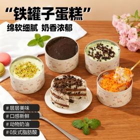 【冷链发货】罐罐蛋糕动物奶油水果味夹心蛋糕下午茶甜品罐子蛋糕