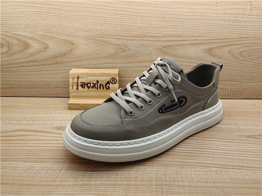 2025豪行春夏款专柜正品布鞋时尚休闲舒适厚底系带男单鞋15151710 商品图1
