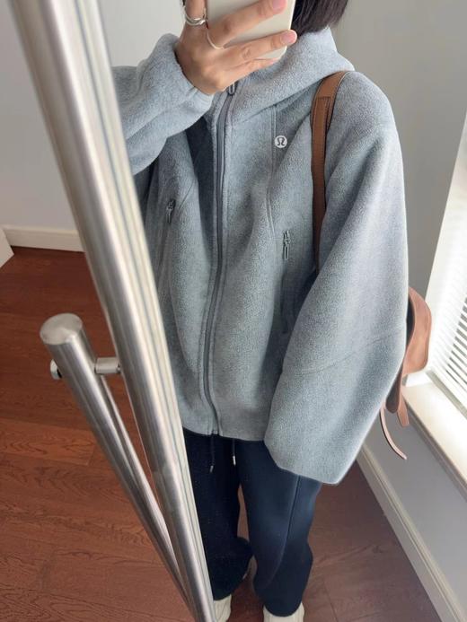 F010769冬季重磅双面摇粒绒立体裁剪加厚防风保暖连帽外套 商品图6