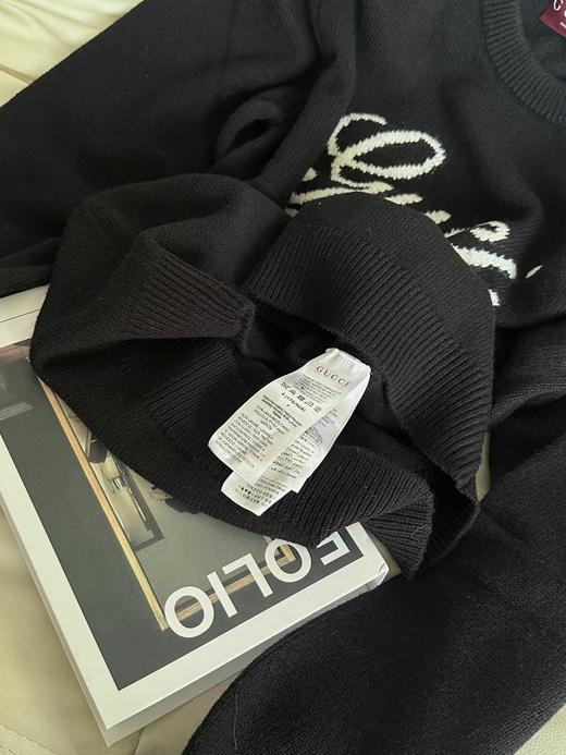 F010722艺术字母3D嵌花 logo羊毛毛衣针织衫 商品图12