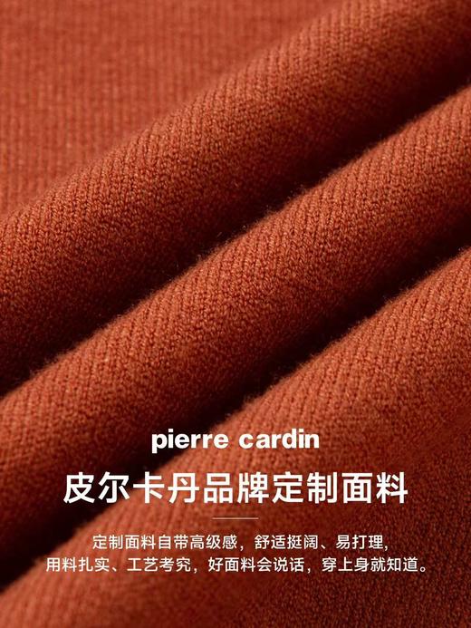 皮尔卡丹男士绵羊毛上衣 冬季新款商务定制刺绣羊毛POLO衫 商品图2