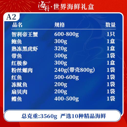 【海朴】A2藏珑团圆海鲜年货礼盒严选10种精品海鲜企业采购团购品 商品图1