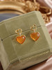 子佩集【灵珀牵缘】银S925玛瑙耳钉【SGE0595002】11.8mm爱心镀金2601 商品缩略图8