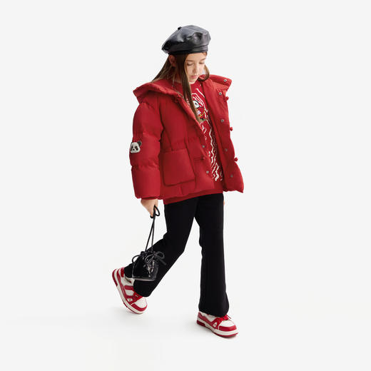 【MQD】【三防】女童羽绒服2025冬季新款儿童加绒加厚外套男童新年装 商品图3