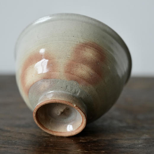 日本中古手工萩烧茶杯 带签章 X1468 商品图1