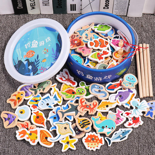 【儿童专注力训练  亲子玩具套装】儿童磁性钓鱼游戏套装 专注力训练 手眼协调锻炼亲子互动益智类玩具 商品图6