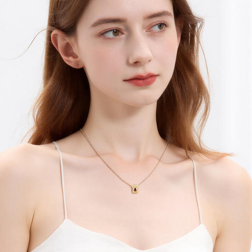 三彩2026新款葫芦路路通吊坠项链国风轻奢锆石福禄吉祥贵气复古 商品图1