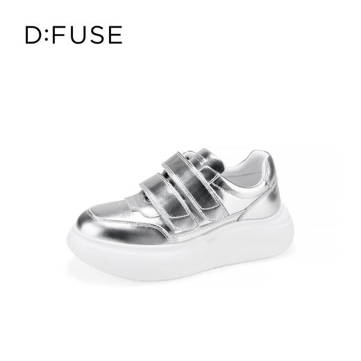 Dfuse迪芙斯2026春季新款轻便厚底增高魔术贴松糕鞋休闲鞋运动板鞋DFE1112126 商品图5