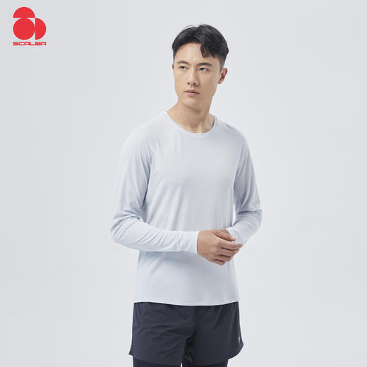 +【乐粉专属】SCALER/思凯乐男超轻速干长袖T恤运动跑步上衣 F4212290 商品图1