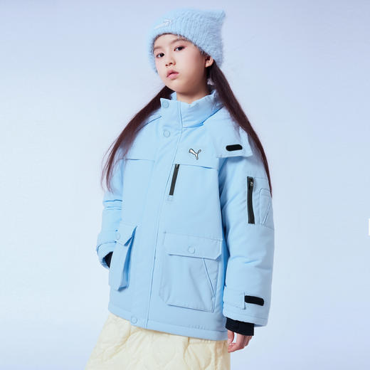 PUMA彪马官方正品 新款儿童冬季羽绒服中长款时尚潮流工装风保暖 商品图3