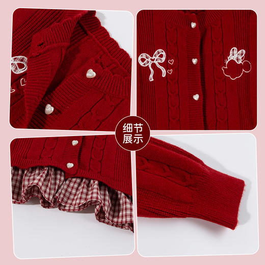 迪士尼宝宝女童针织开衫ZD1FS039 商品图6