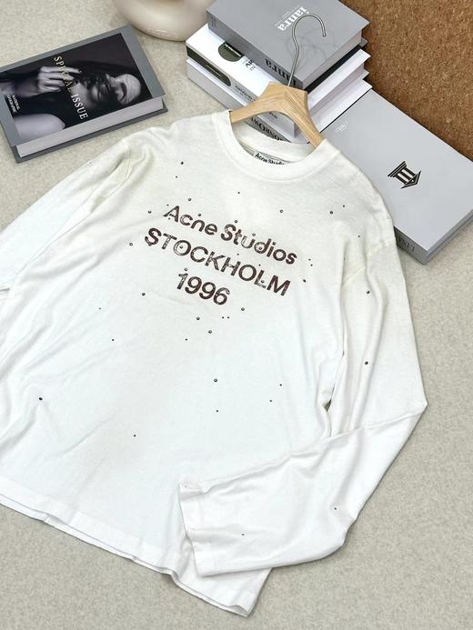 F010718新款抹布系列 破坏复古做旧麻棉长袖T男女同款 商品图11