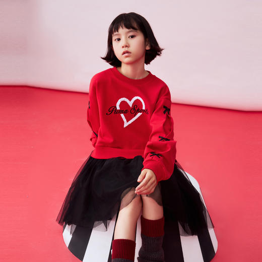 PUMA彪马官方正品新款儿童童装针织连衣裙运动休闲风时髦甜美 商品图1