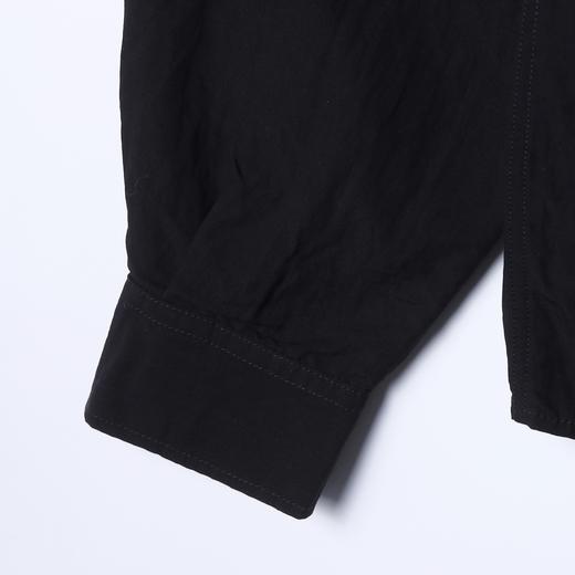 SDSA秋冬新款痞帅男装GV撞色印花设计翻领长袖衬衫休闲舒适衬衣 商品图4