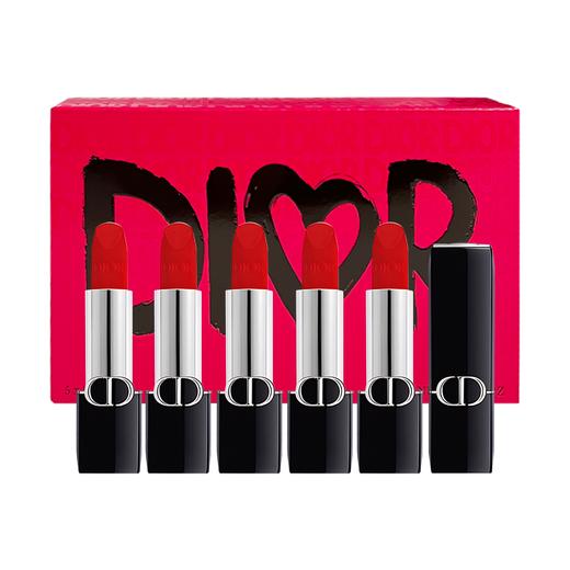 【节日限定】DIOR迪奥爱心口红五件套小样1.5g*5支 礼盒礼袋（丝绒999丝绒720丝绒840丝绒777丝绒772） 商品图1
