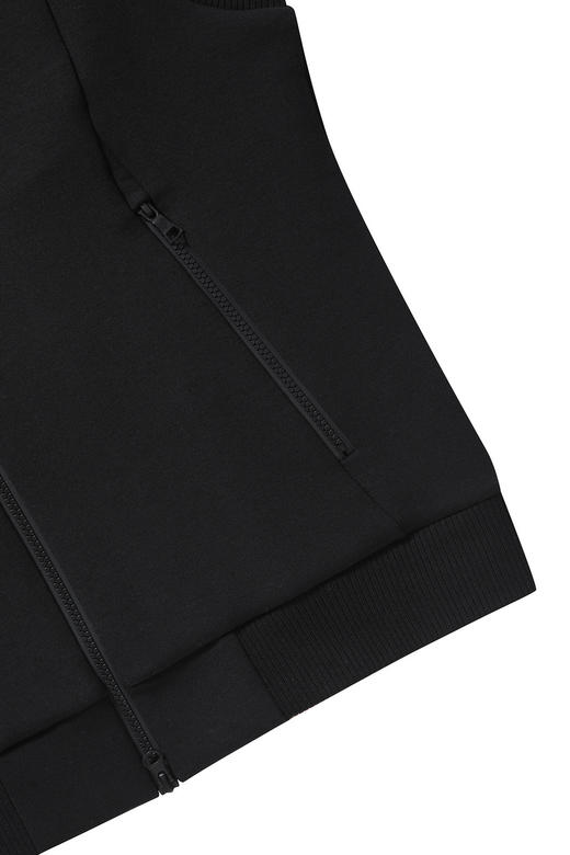 新款男士拉链带帽背心来了！它家代工厂高品质出❗️炒鸡重工，客供定制yb棉涤空气感弹力面料，材质轻盈保暖，一件小小背心印花两处，立体压花两处，各种刻字五金拉链，拿到实物欢迎各种对比，尖货懂🉐️都懂！ 商品图5