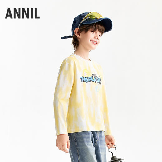 【实体店同款】男童圆领长袖针织衫春季新款安奈儿童装AB611021 商品图1