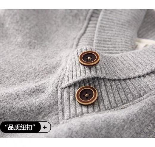 F010777一体绒秋冬新款高领毛衣针织衫男女同款 商品图3