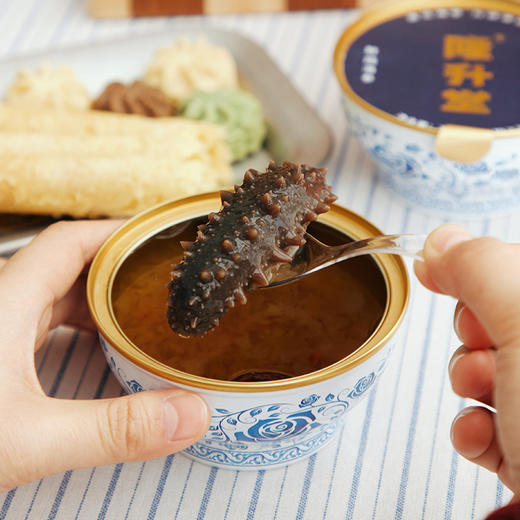 【鲜炖海参礼盒】内含一整个大连海参 开罐即食  随时养生 商品图5