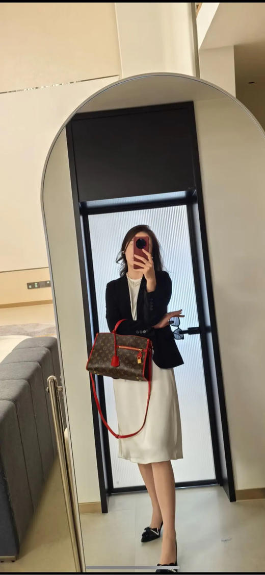 LV Popincourt PM 红色 老花 手提斜挎包 商品图3