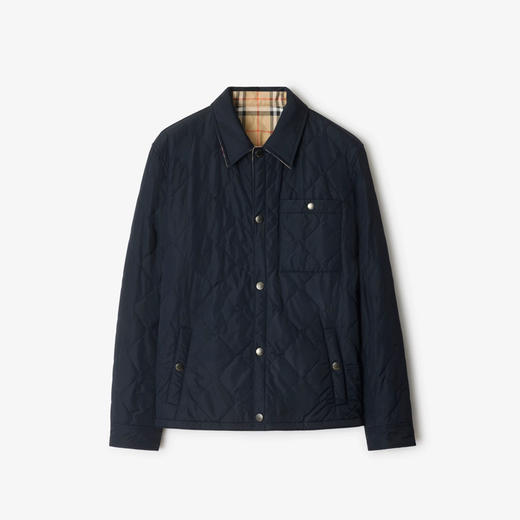 BURBERRY 巴宝莉 男士双面绗缝尼龙棉服 蓝色 8112934 A1222 商品图0