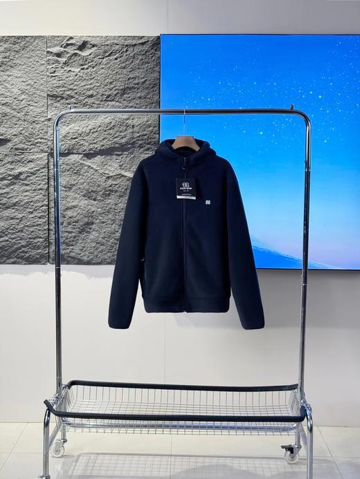 F010752男士双层加绒加厚户外运动休闲连帽外套 商品图3